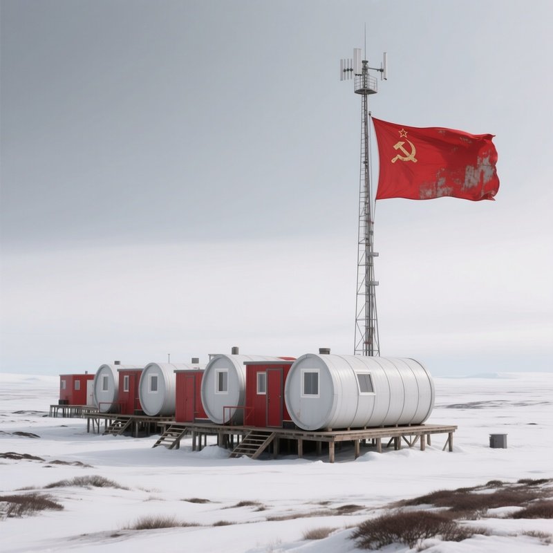 Arctic Outpost 1983 Soviet Research Station