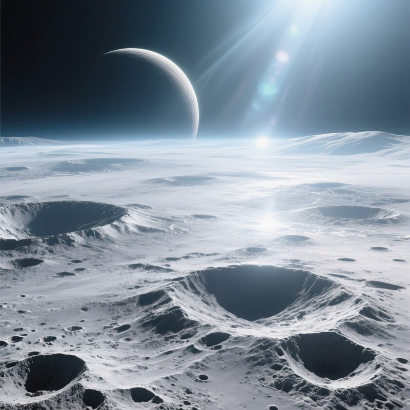 Artificial Silver Shadows On Cratered Planets