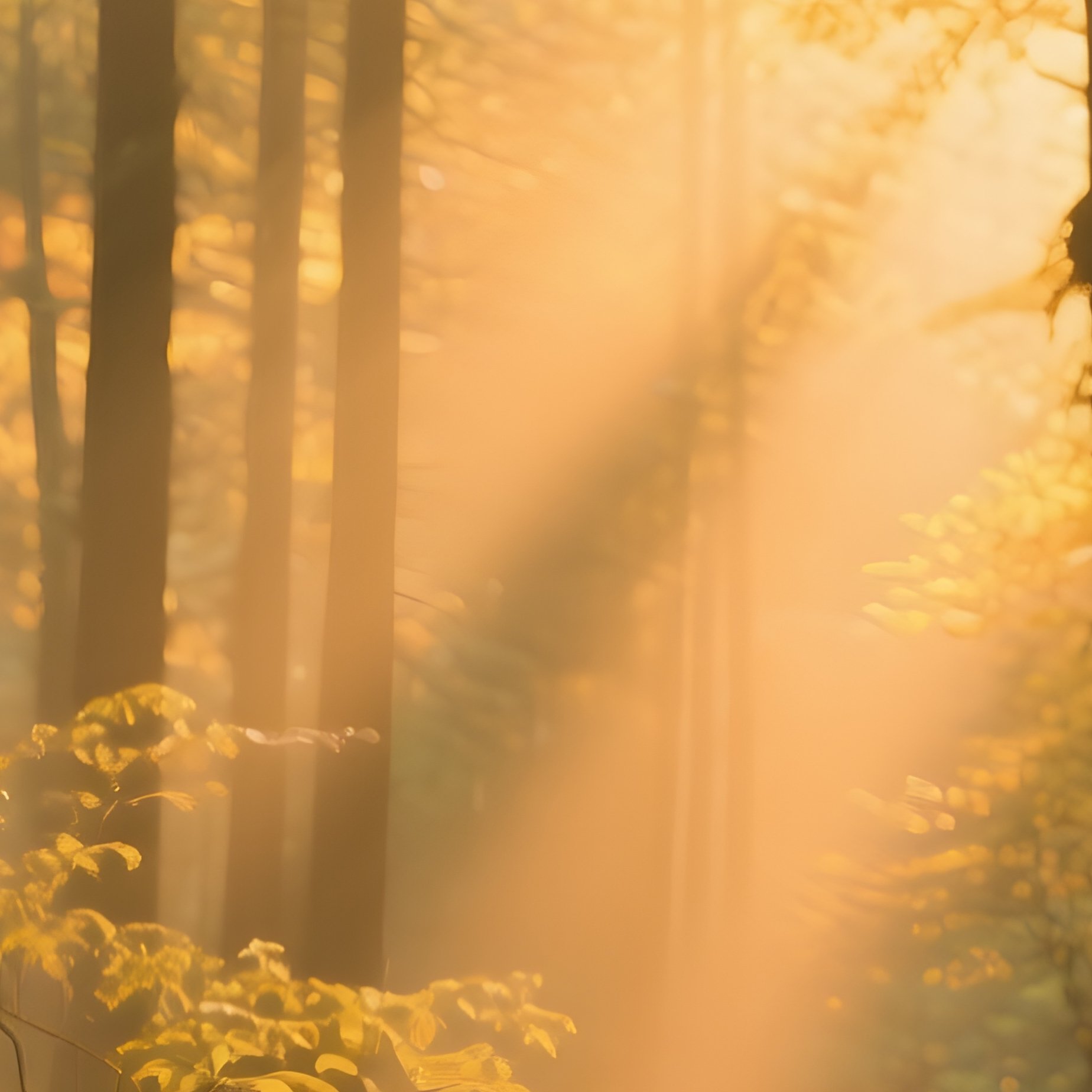 Artistic Atmospheric Forest Sunset - Full Resolution Quality Preview