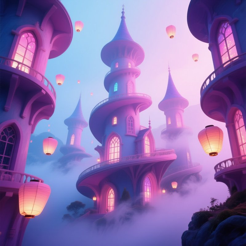 Artistic Atmospheric Mystical Architecture