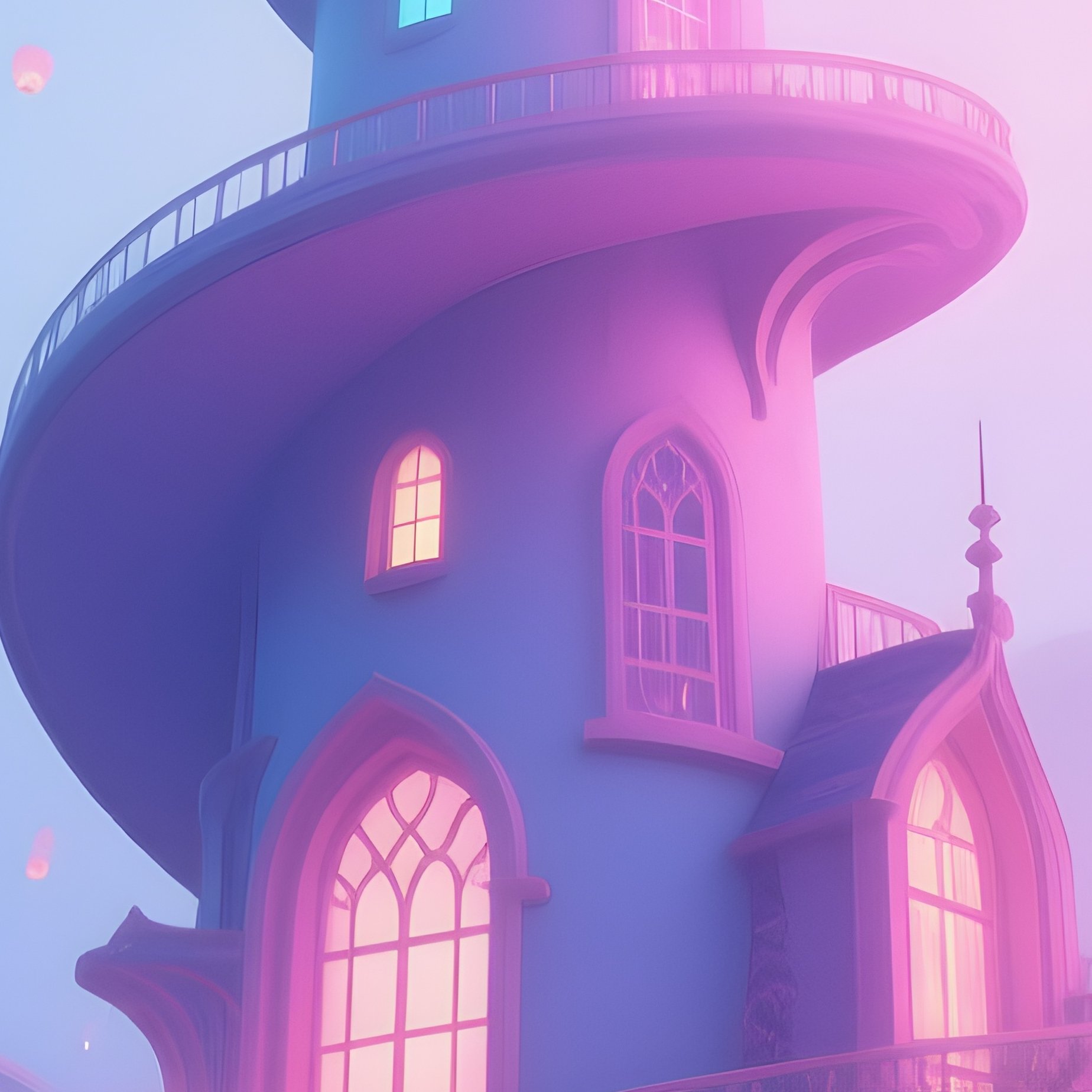 Artistic Atmospheric Mystical Architecture - Full Resolution Quality Preview