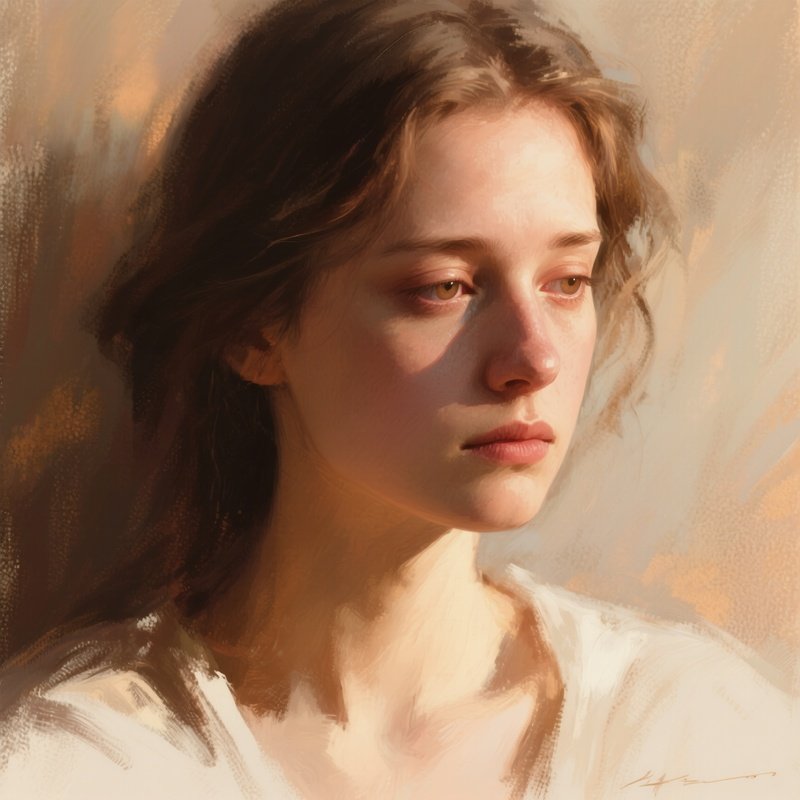 Artistic Atmospheric Portrait In Mood