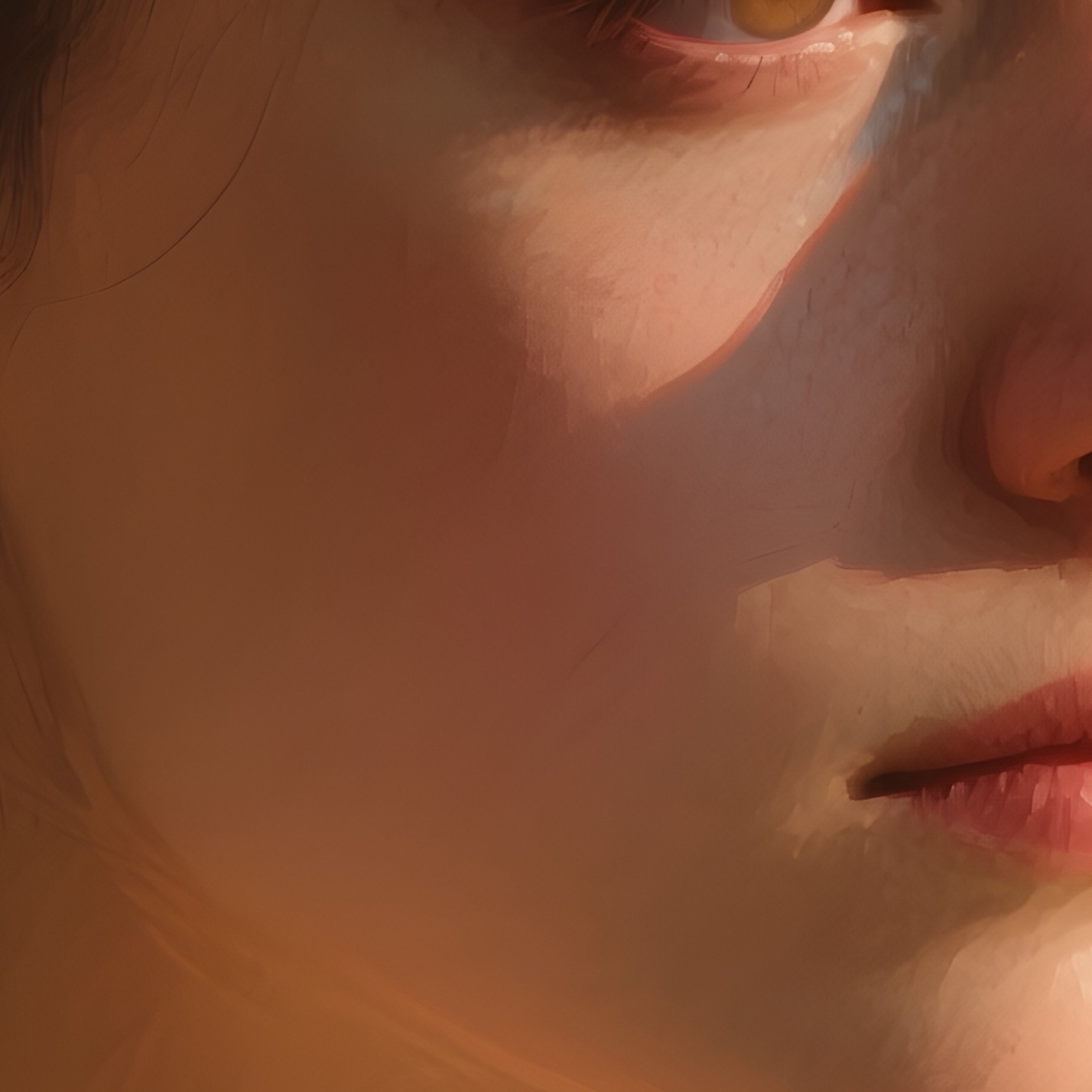 Artistic Atmospheric Portrait In Mood - Full Resolution Quality Preview