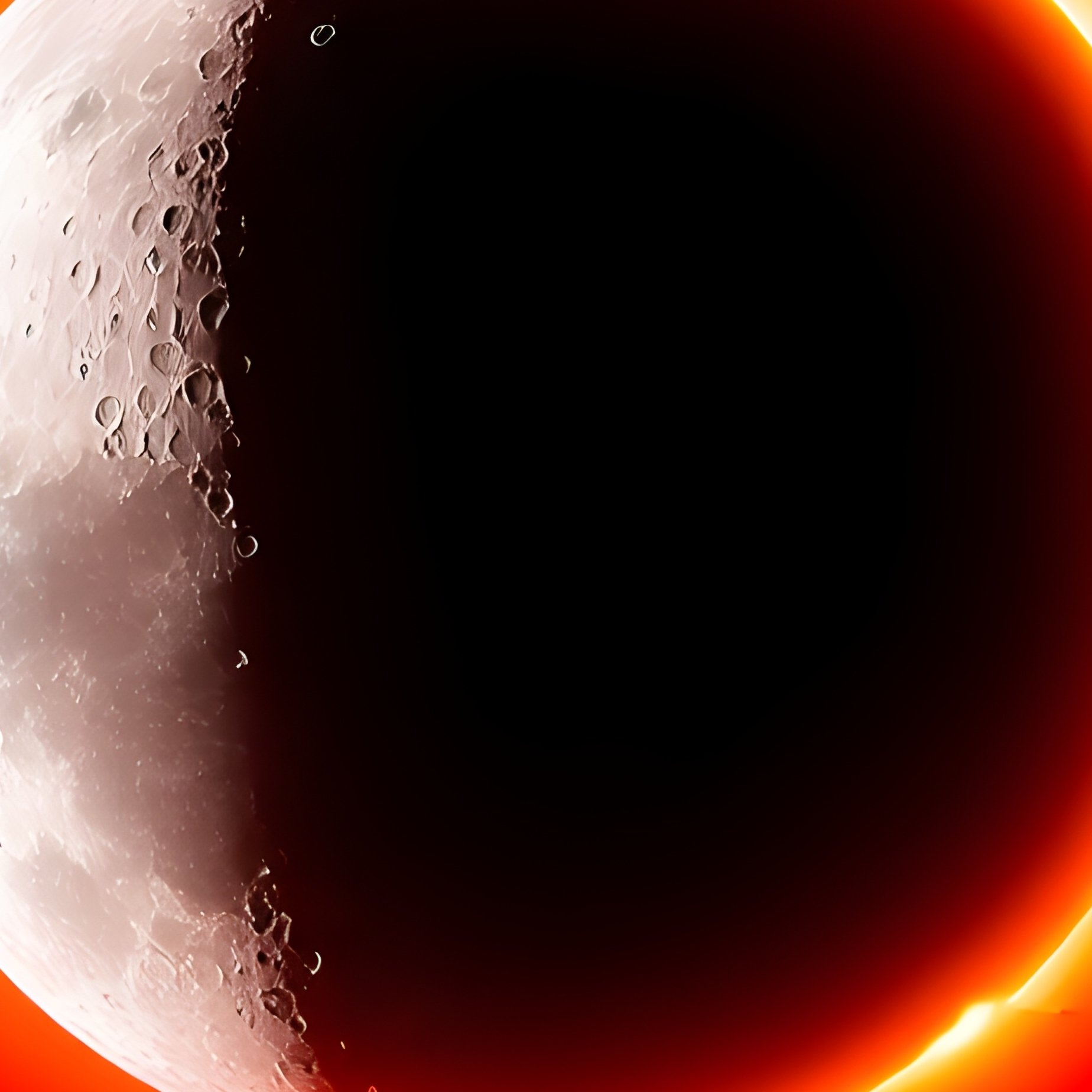 Artistic Solar Eclipse From Mars - Full Resolution Quality Preview