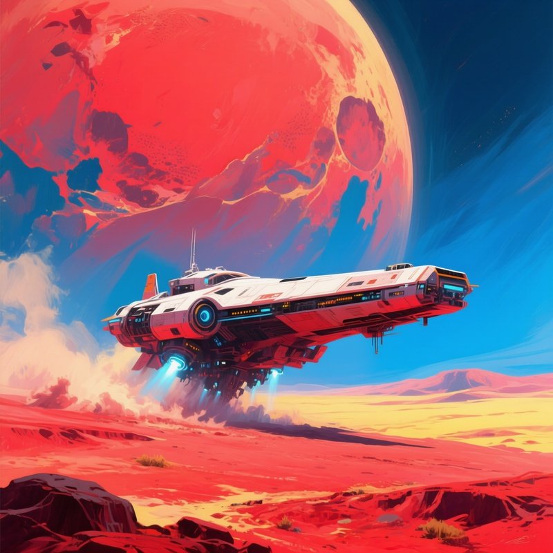 Artistic_Spaceship_Landing_On_Mars