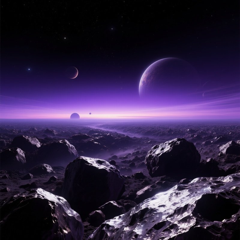 Asteroid Belt Twilight Sky