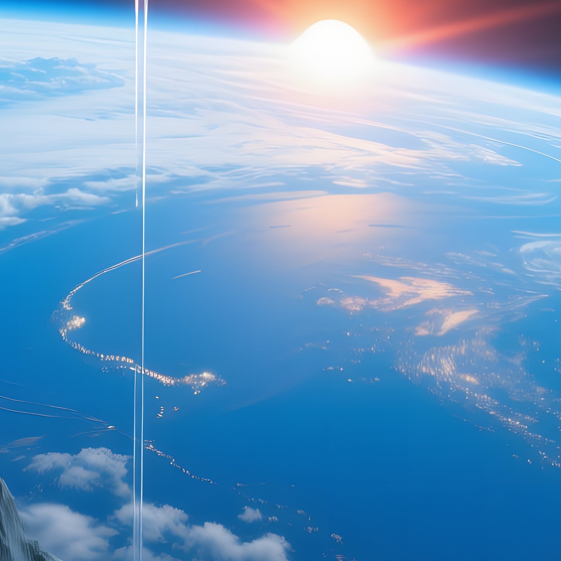 Asteroid Break Room Earth Rise - Full Resolution Quality Preview