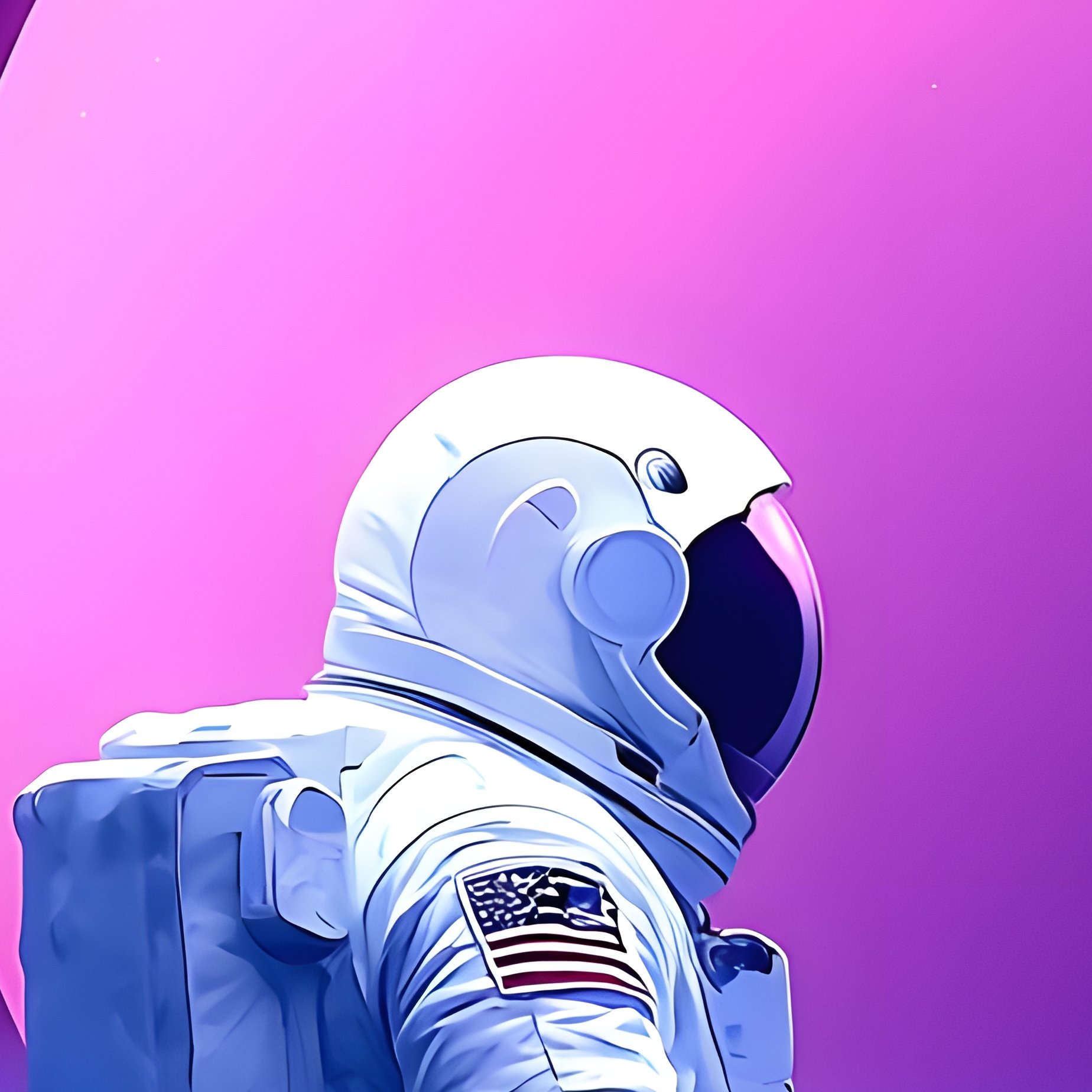 Astronaut Sitting On A Celestial Body Astronaut Space - Full Resolution Quality Preview