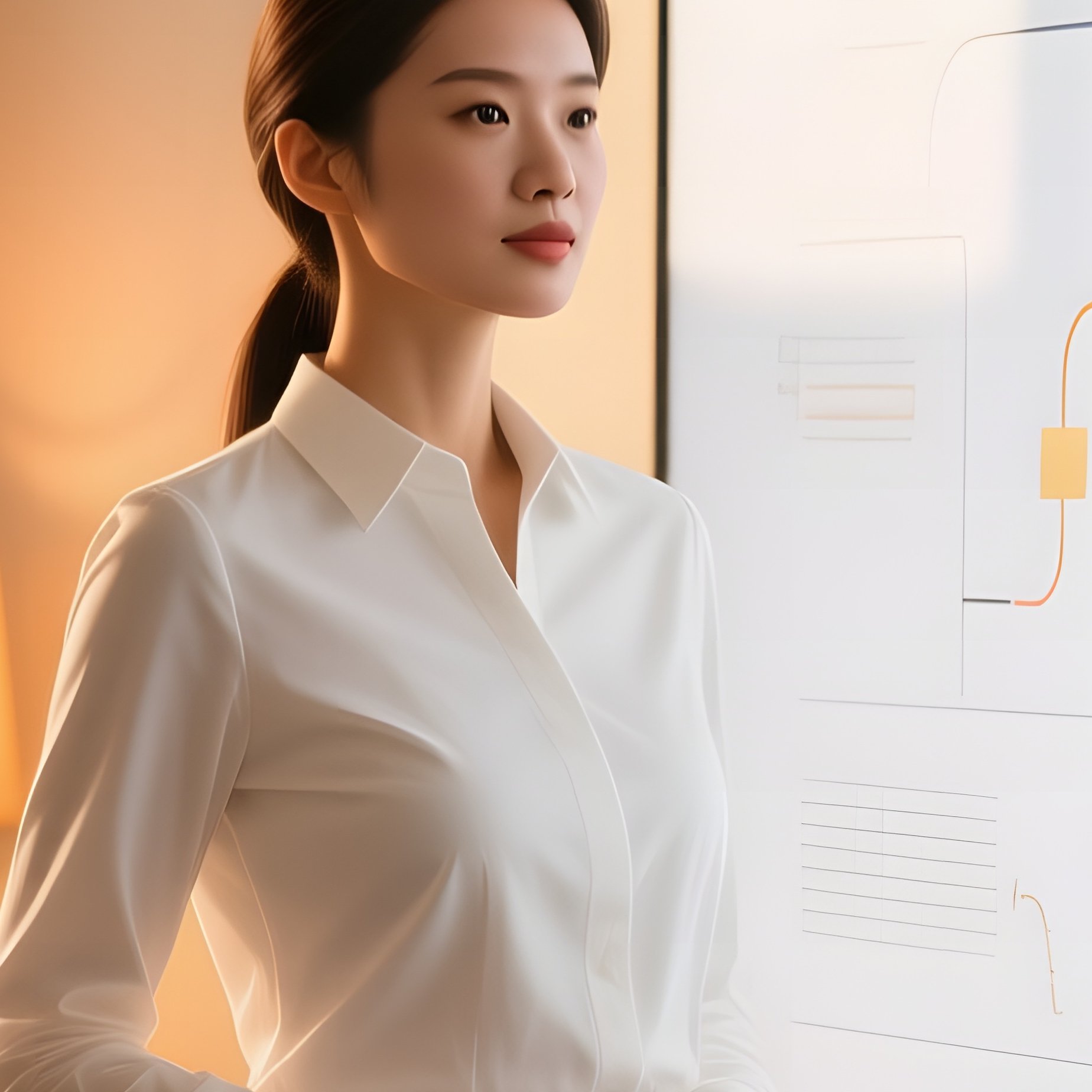 Athletic Office Manager With Digital Whiteboard - Full Resolution Quality Preview