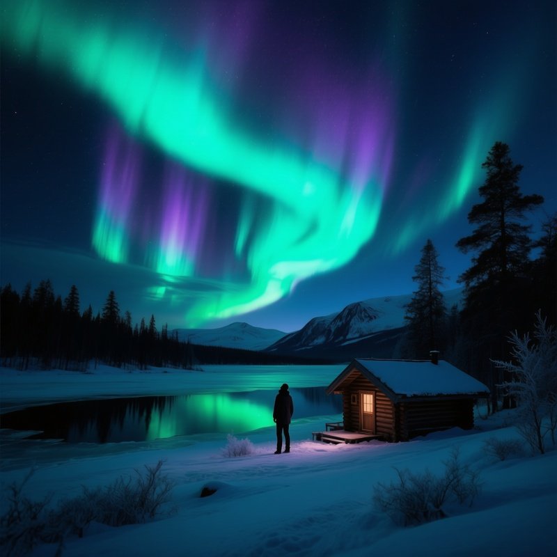 Atmosphere Details Photorealistic Aurora Polar Night