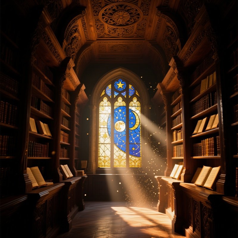 Atmospheric Interior 19Th Century Persian Library