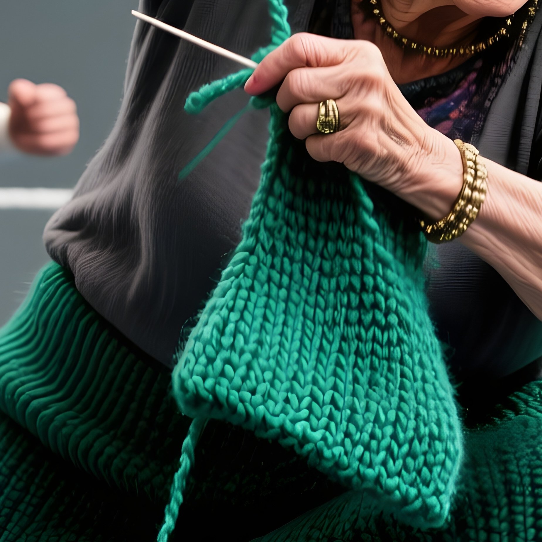 Atomic Granny Knitting Wrestling Scene 1 - Full Resolution Quality Preview