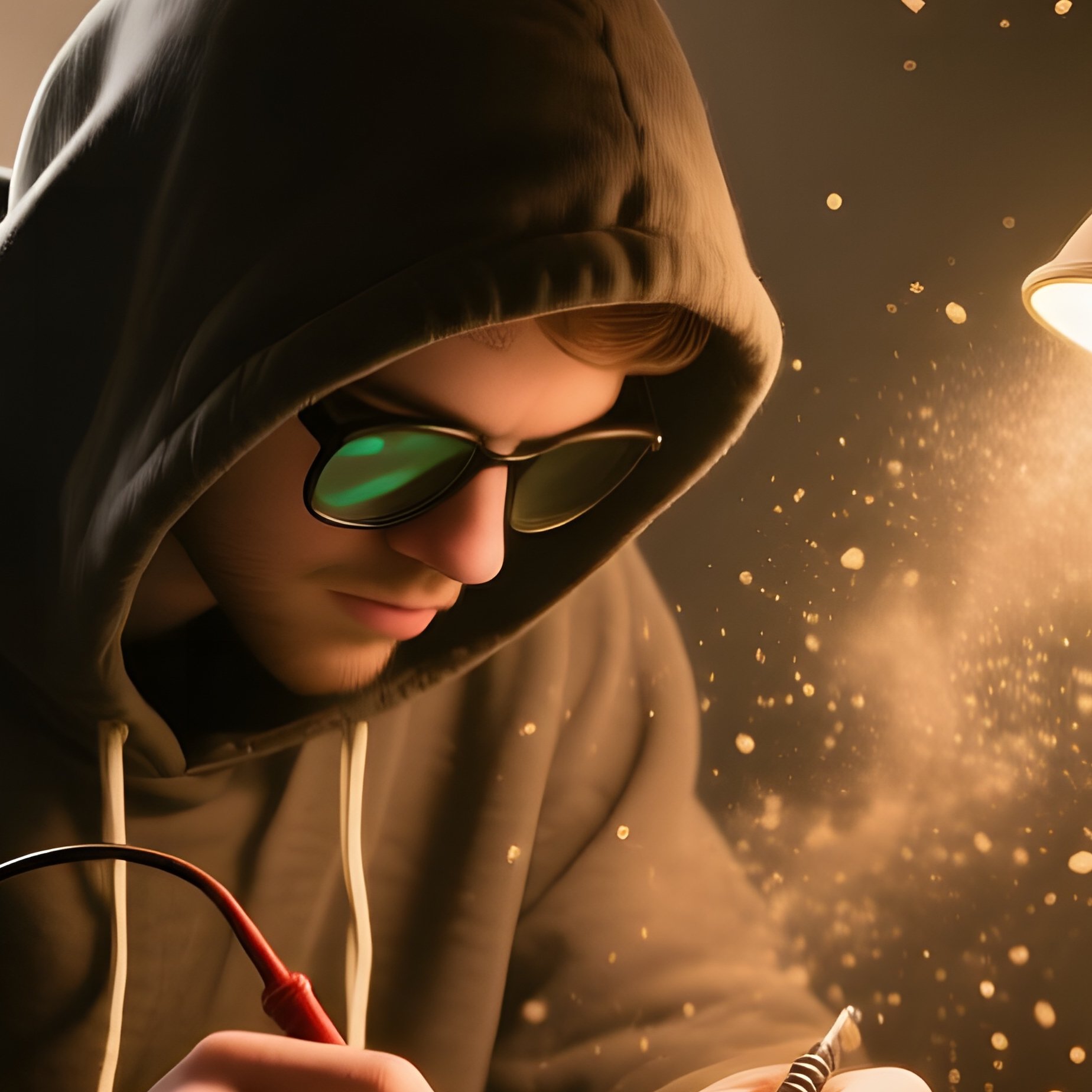 Attic Hacker With Vintage Radios - Full Resolution Quality Preview