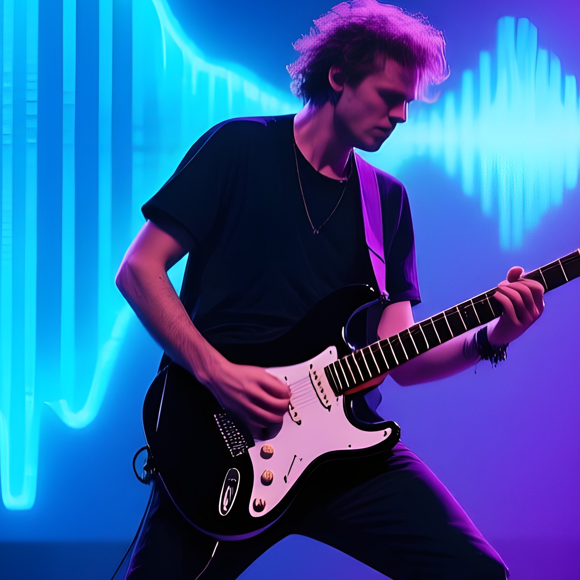 Audio And Visual Guitar Performance - Full Resolution Quality Preview