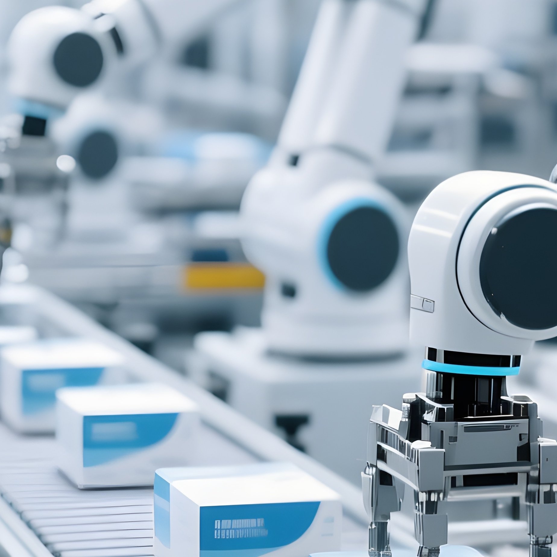 Automated Packaging System Photorealistic - Full Resolution Quality Preview