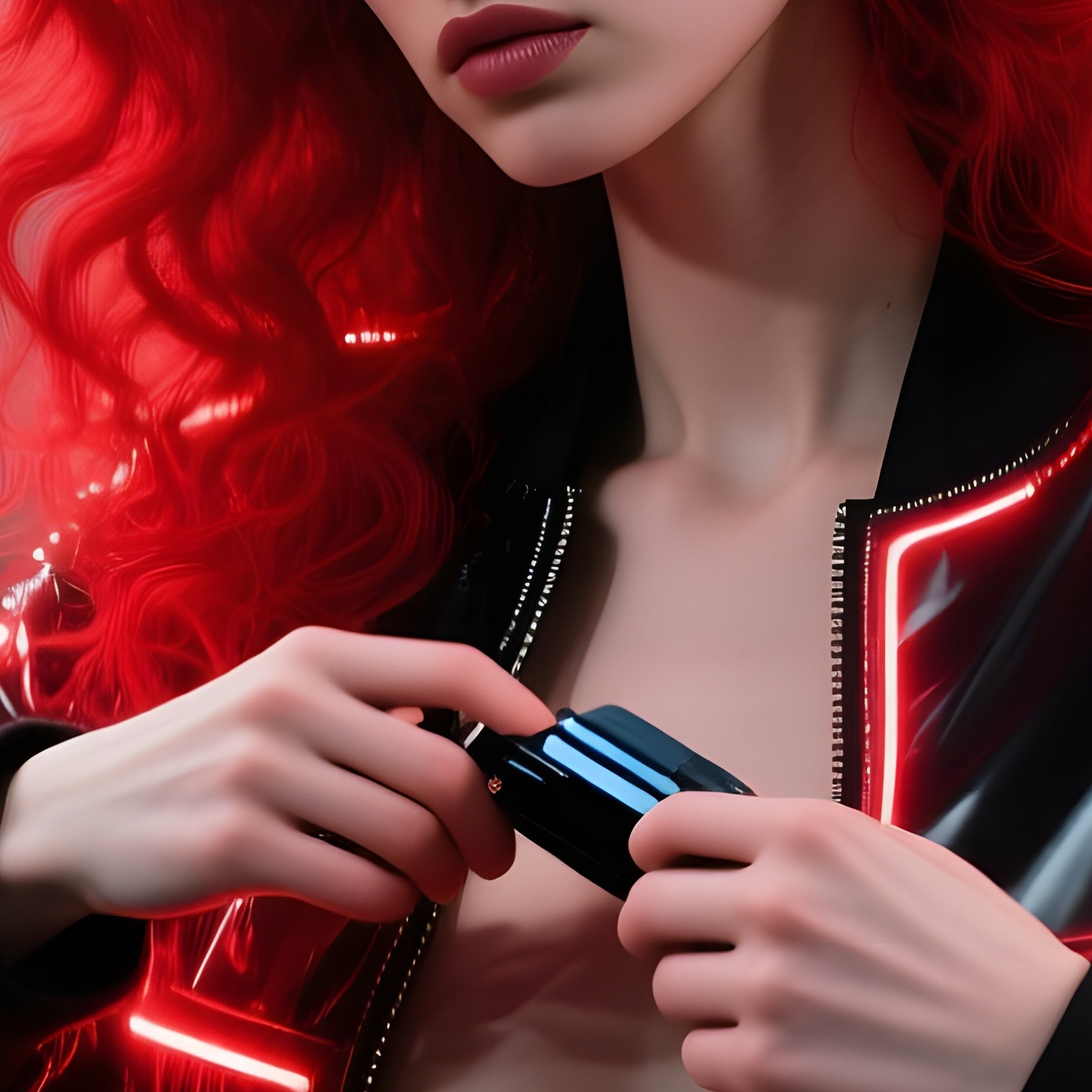 Avant Garde Runway Backstage Model Led Jacket - Full Resolution Quality Preview