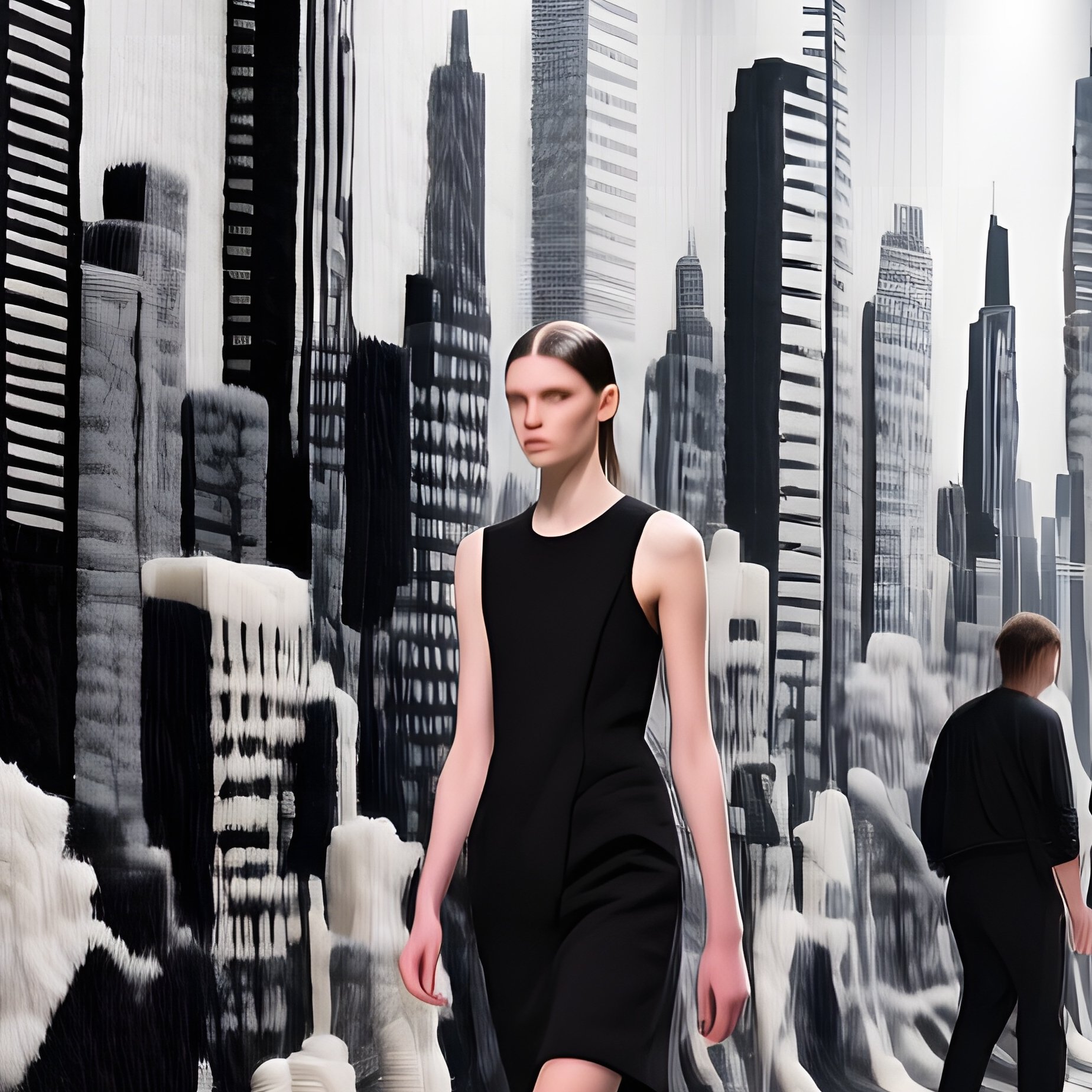 Avant Garde Runway Backstage Wool Tapestry - Full Resolution Quality Preview