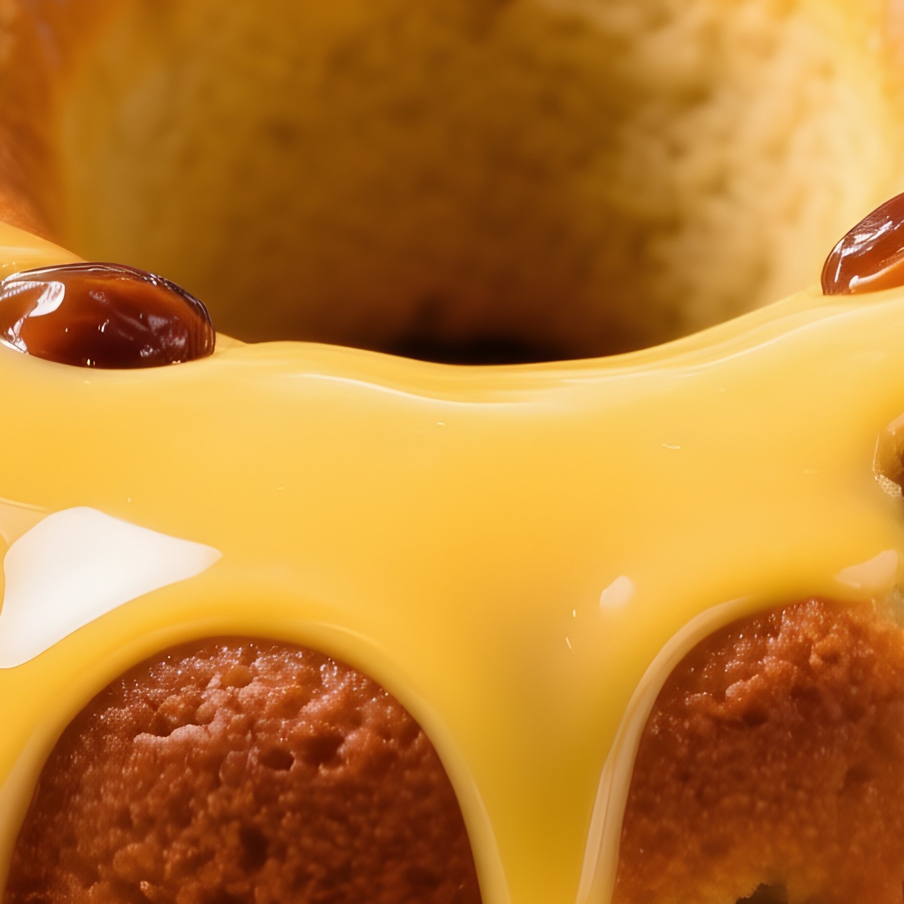 Babka Yeast Bundt Cake With Raisins And Lemon Icing - Full Resolution Quality Preview