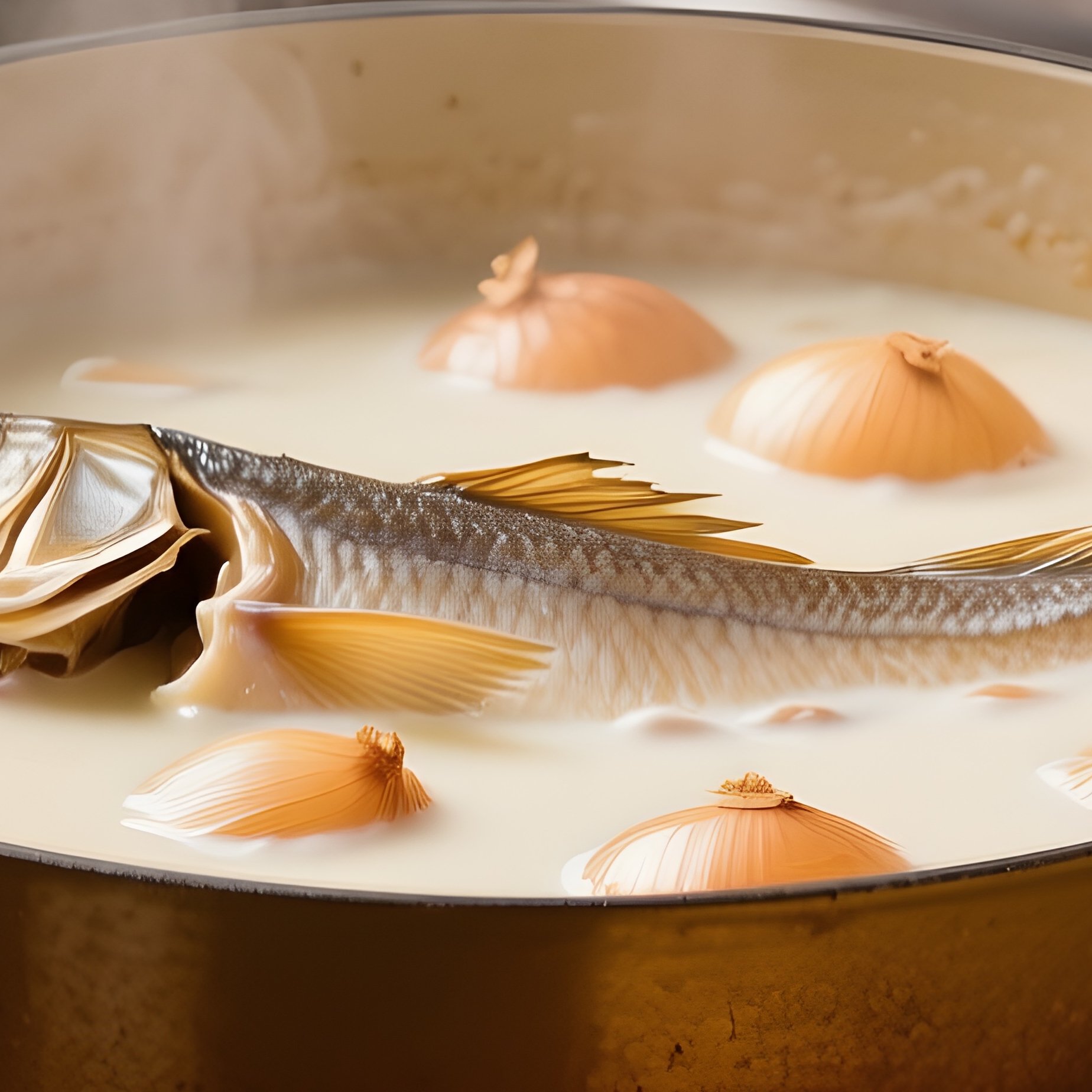 Baccalà Alla Vicentina Dried Cod With Milk Onions And Polenta - Full Resolution Quality Preview