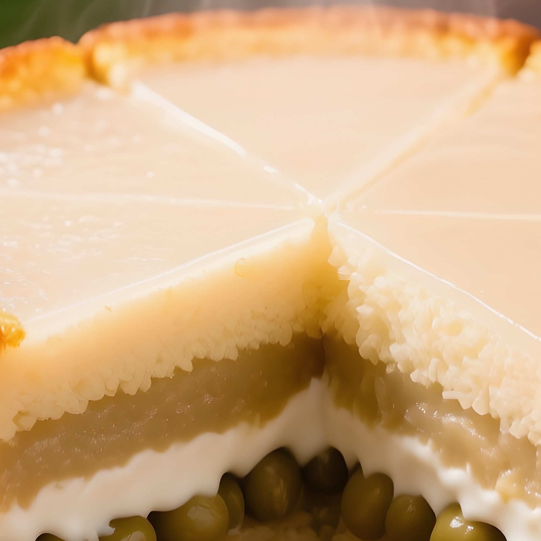 Bahn Da Lon Layered Steamed Cake Rice Flour Mung Bean Coconut Milk - Full Resolution Quality Preview