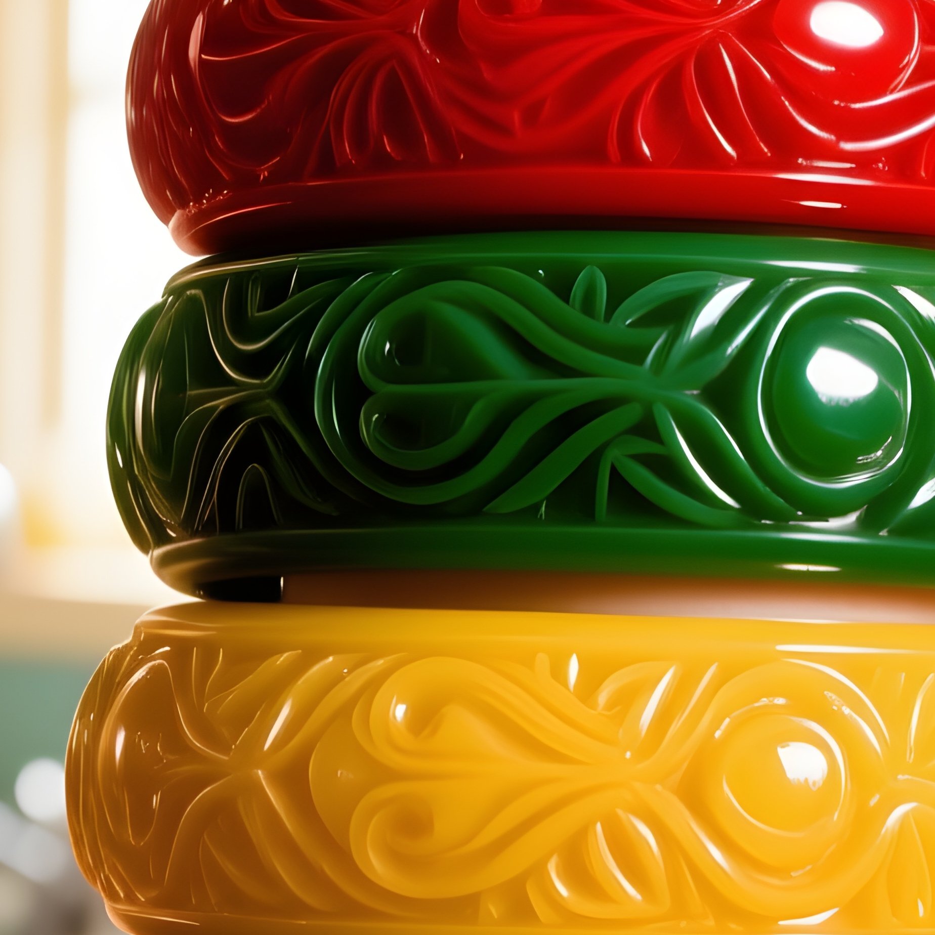 Bakelite Bangles On Arm In Kitchen - Full Resolution Quality Preview