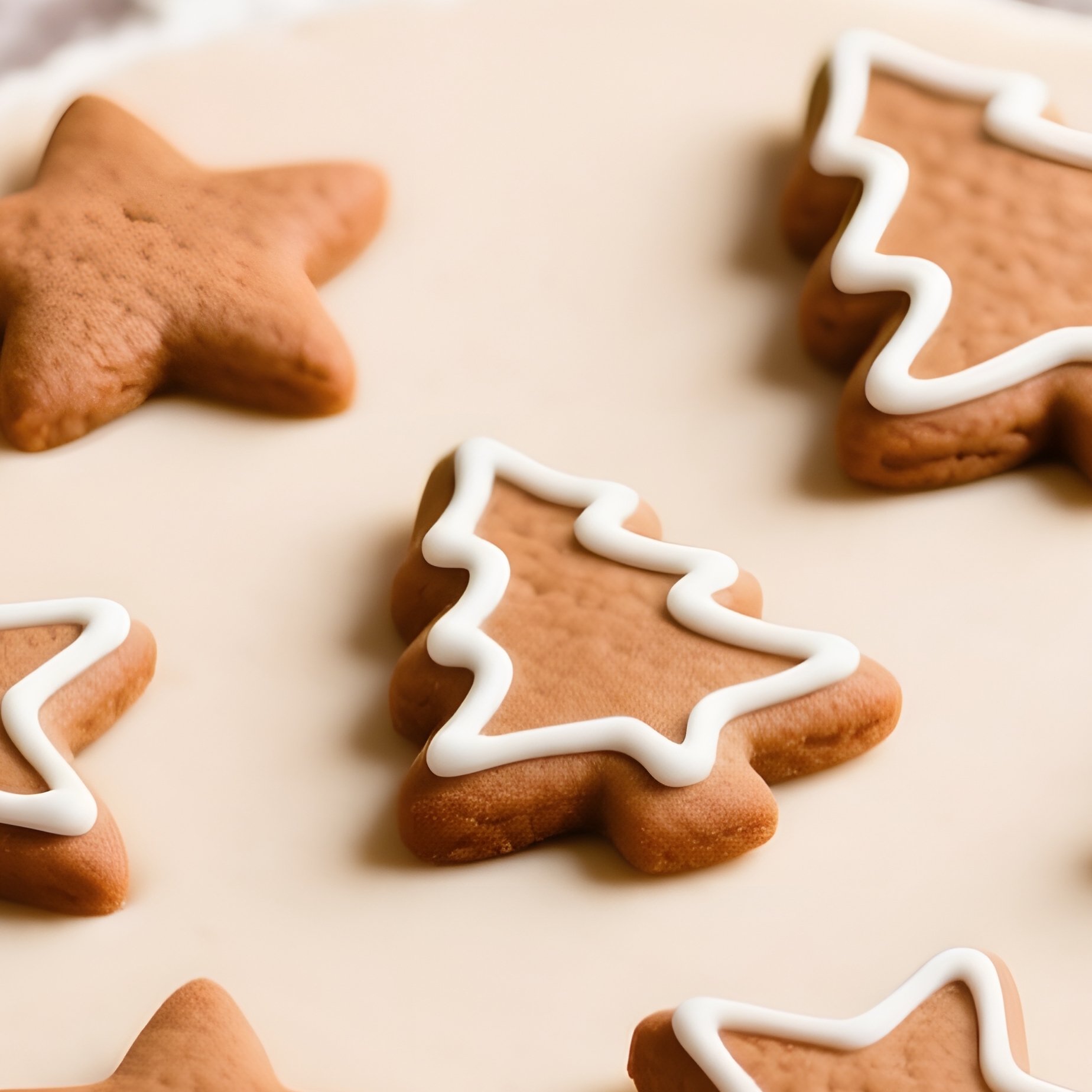 Baking Scene With Gingerbread Cookies Baking Gingerbread - Full Resolution Quality Preview