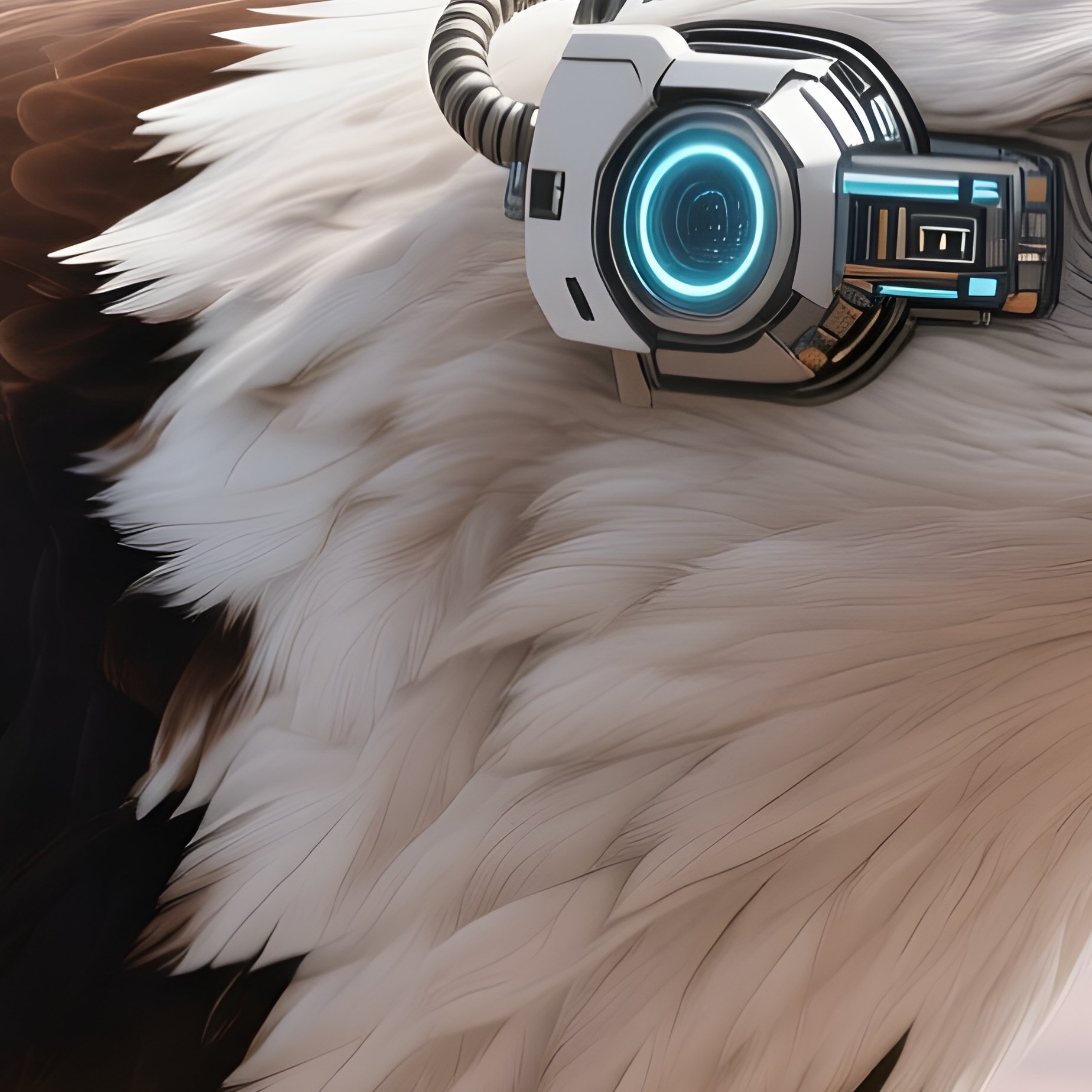 Bald Eagle Looking Back Over Its Shoulder Science Fiction - Full Resolution Quality Preview