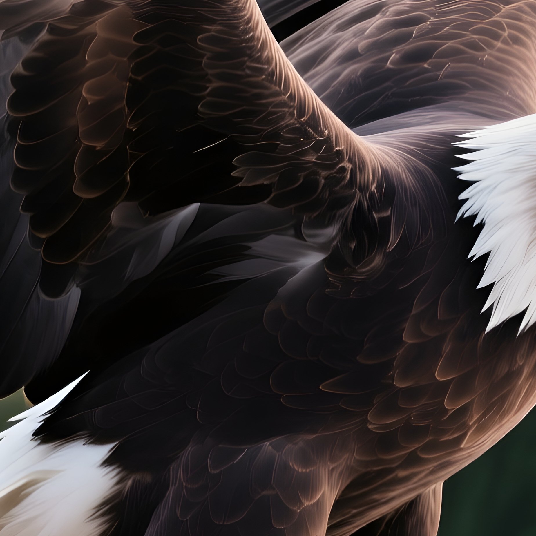 Bald Eagle Standing On Rock Landscape - Full Resolution Quality Preview