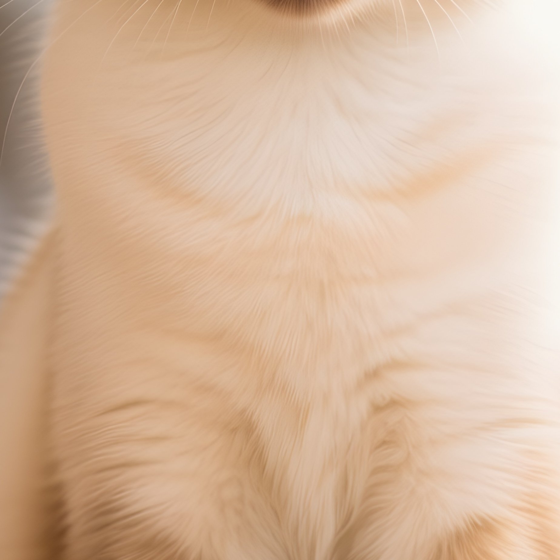 Balinese Cat Sitting Tail Wrapped Paws - Full Resolution Quality Preview