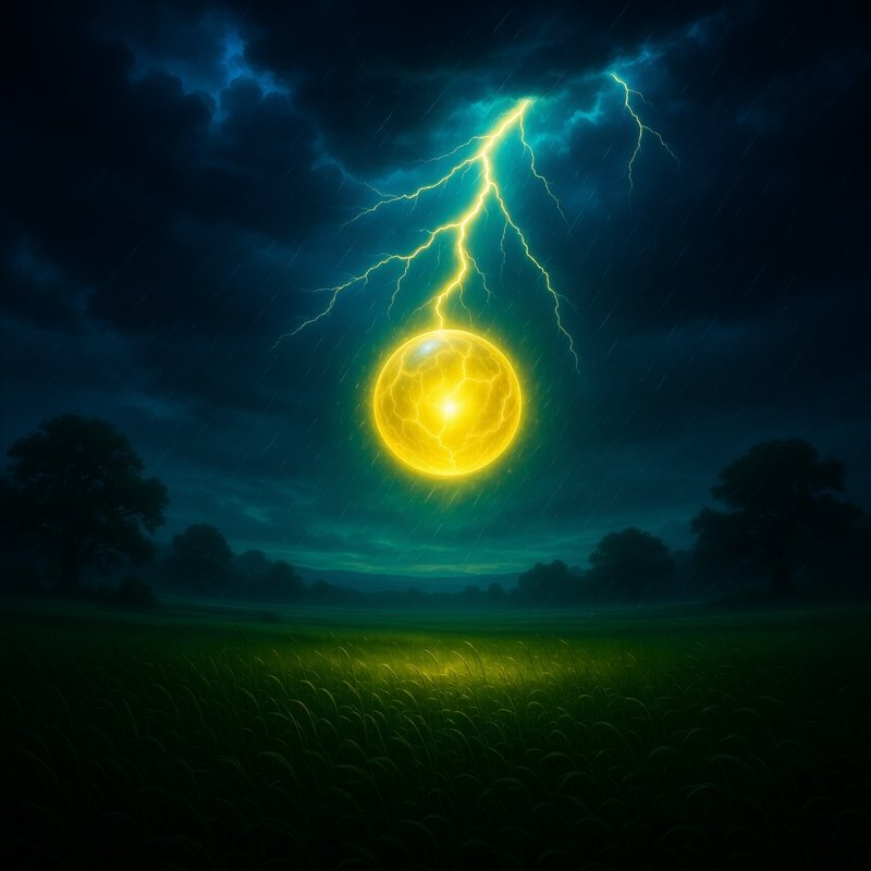 Ball Lightning Storm Field Fantasy