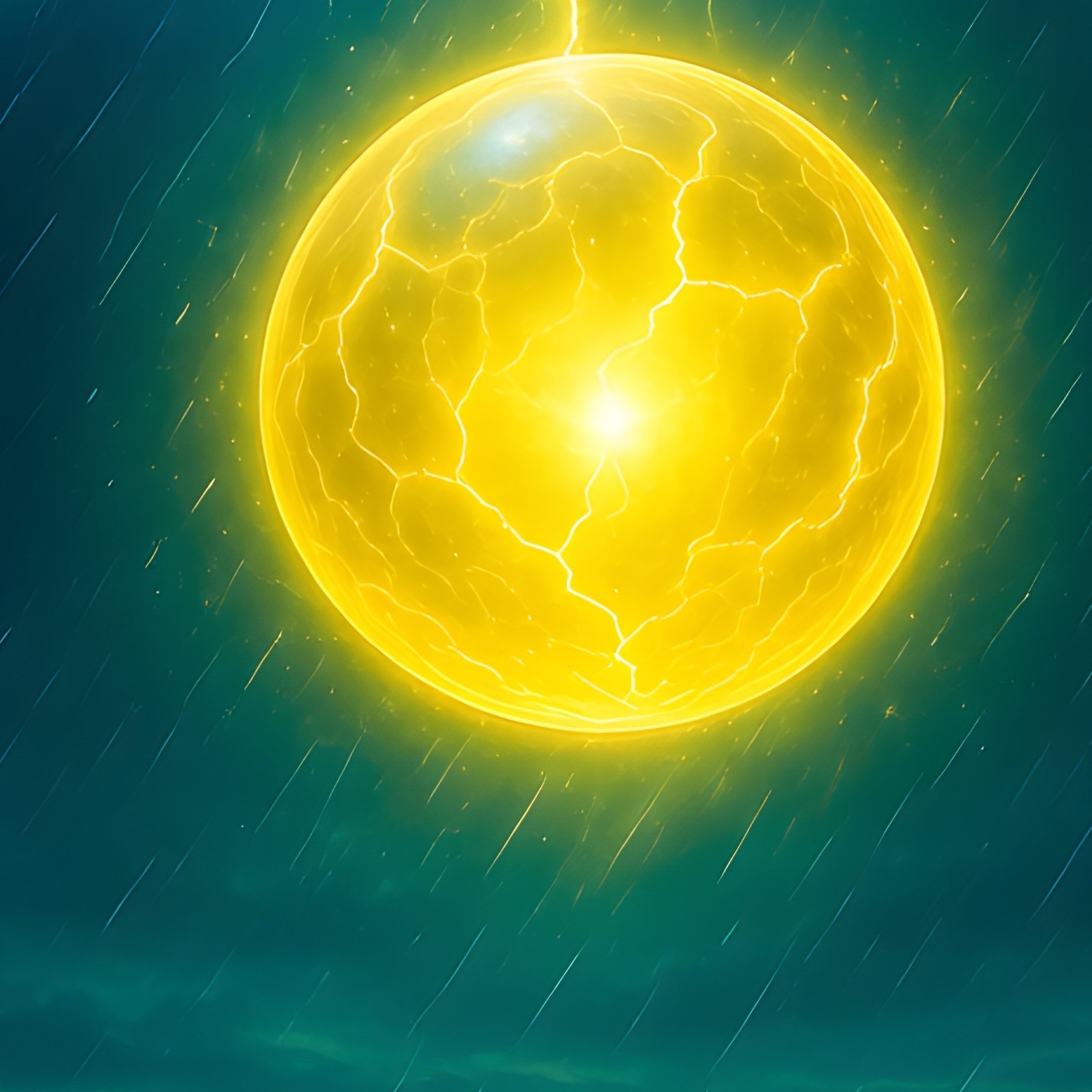 Ball Lightning Storm Field Fantasy - Full Resolution Quality Preview