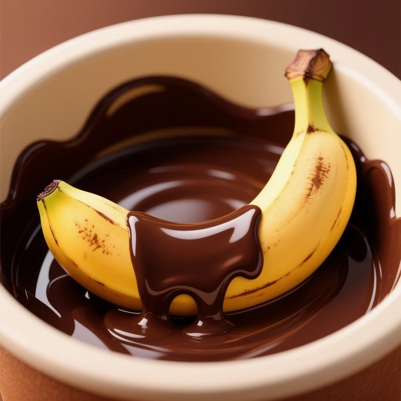 Banana In Hot Chocolate Tub Relaxation