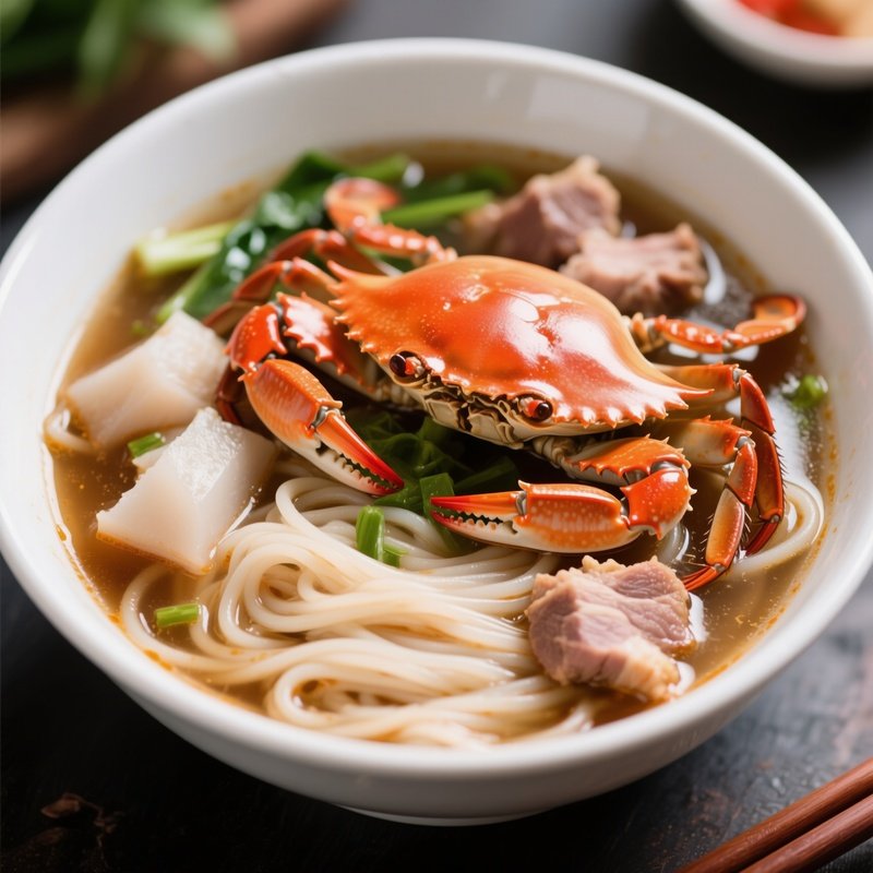 Bánh Canh Thick Tapioca Noodles In Rich Broth With Crab Or Pork