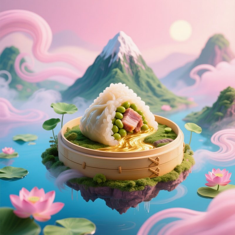 Bánh Ít Steamed Glutinous Rice Dumplings Filled With Mung Bean Or Pork 2