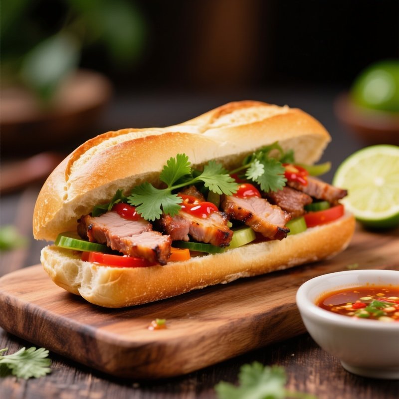 Bánh Mì Thịt Nướng Grilled Pork Sandwich