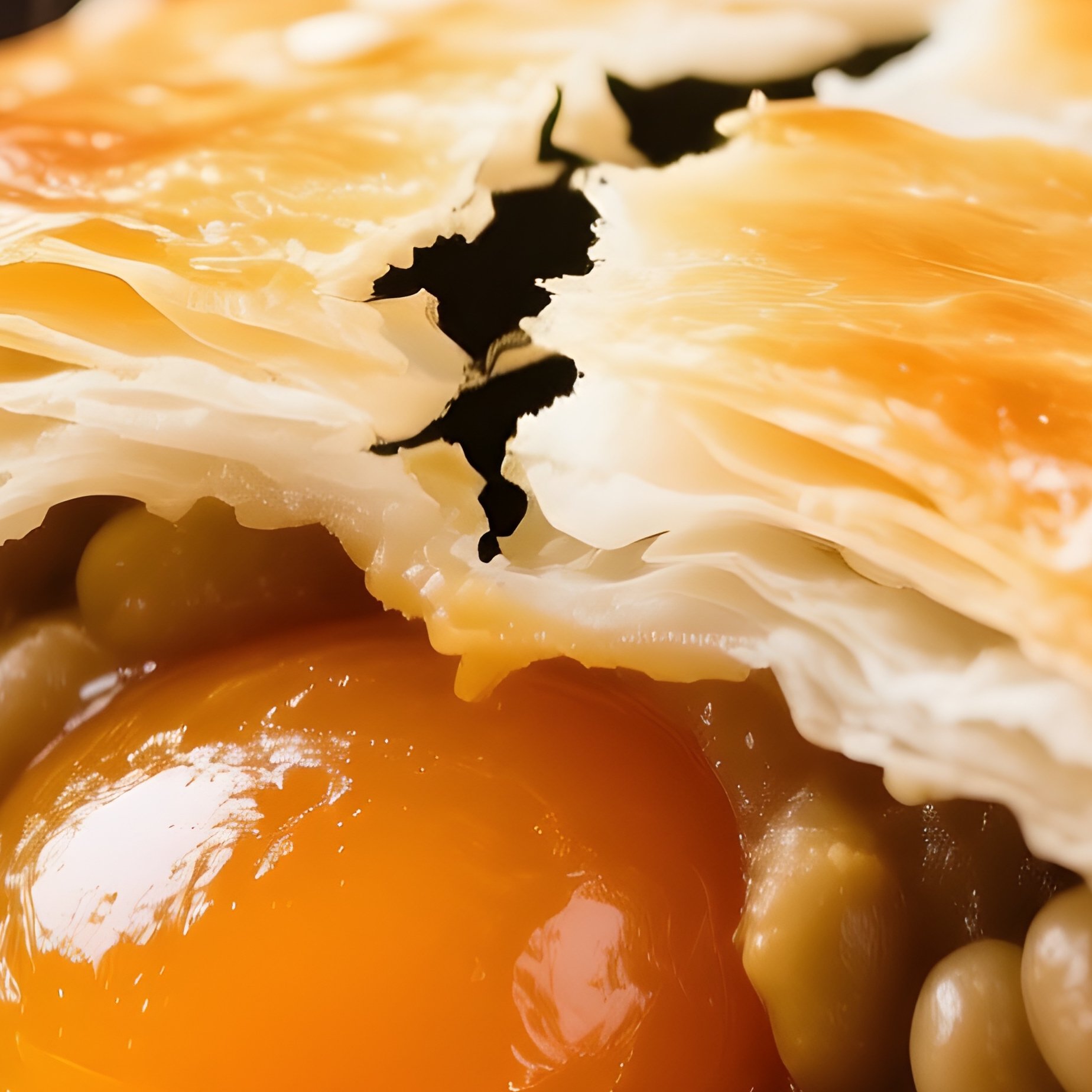 Bánh Pía Flaky Pastry Filled With Mung Bean Paste And Salted Egg Yolk - Full Resolution Quality Preview