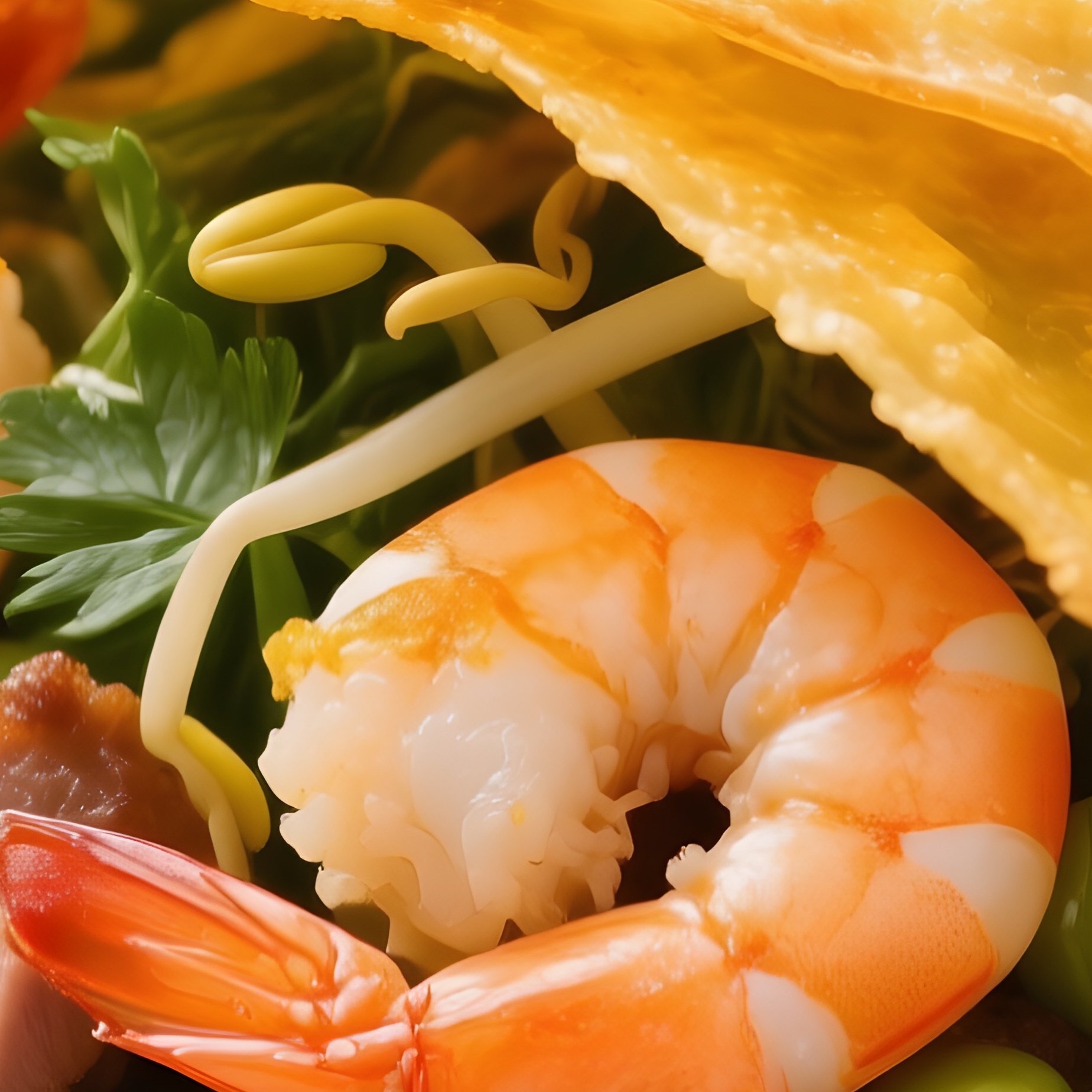 Bánh Xèo Crispy Turmeric Rice Crepes Filled With Shrimp, Pork, Bean Sprouts, And Herbs - Full Resolution Quality Preview