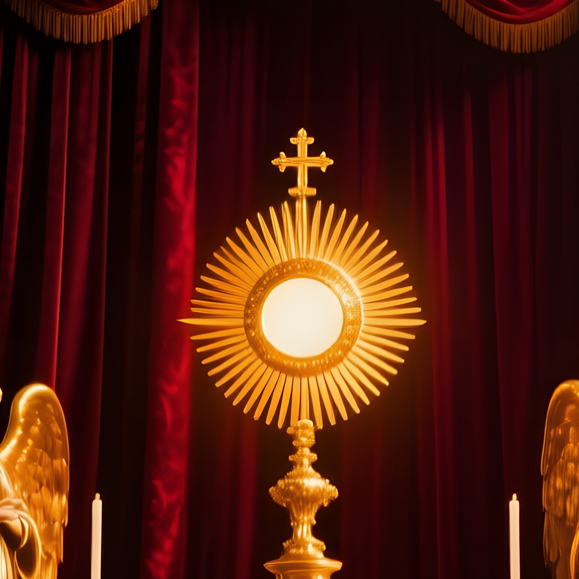 Baroque Cathedral Altar At Dusk - Full Resolution Quality Preview