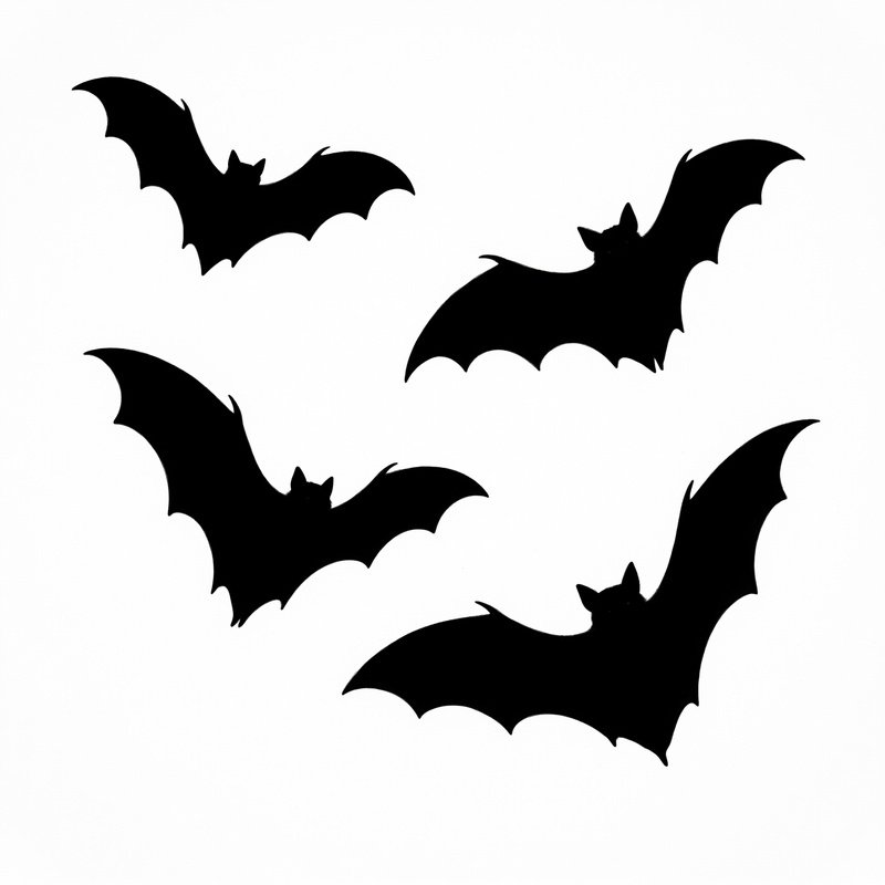 Bats In Flight Bats Silhouette
