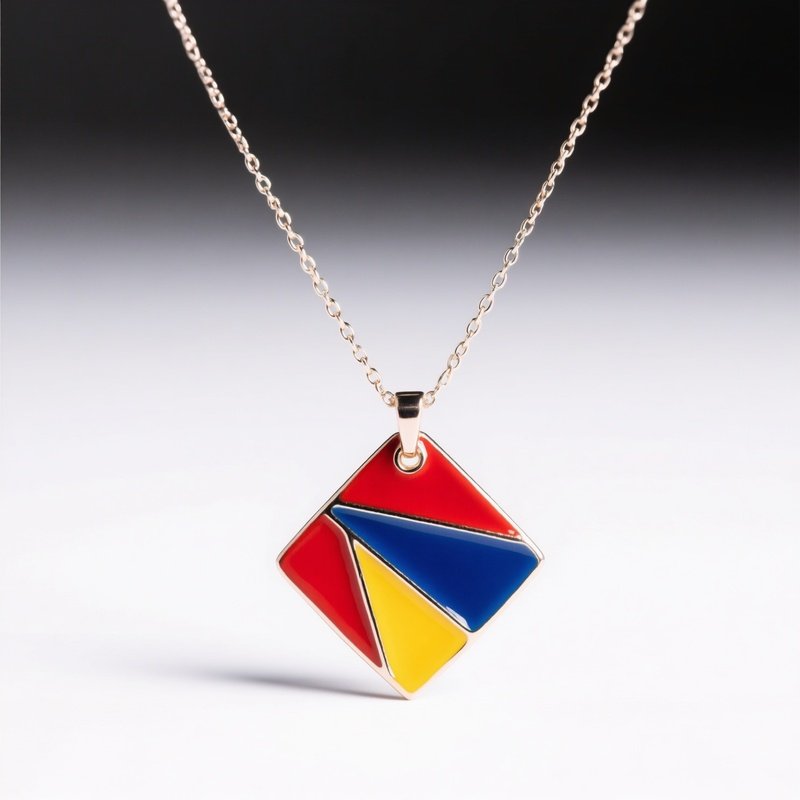 Bauhaus Necklace Primary Colors