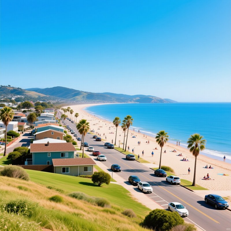 Beachside Town View Beach Town