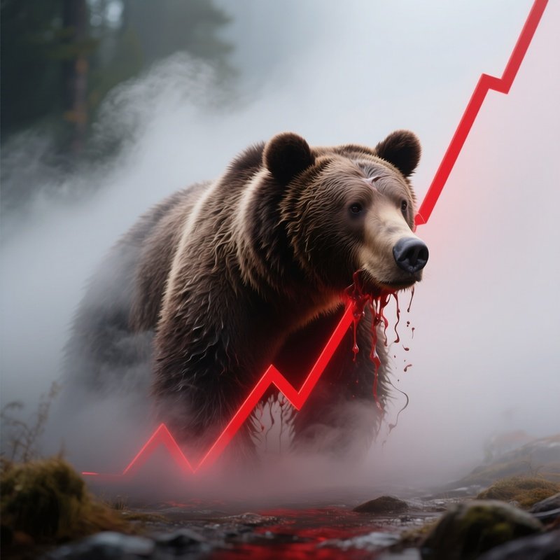 Bear Fading Mist Graph Line