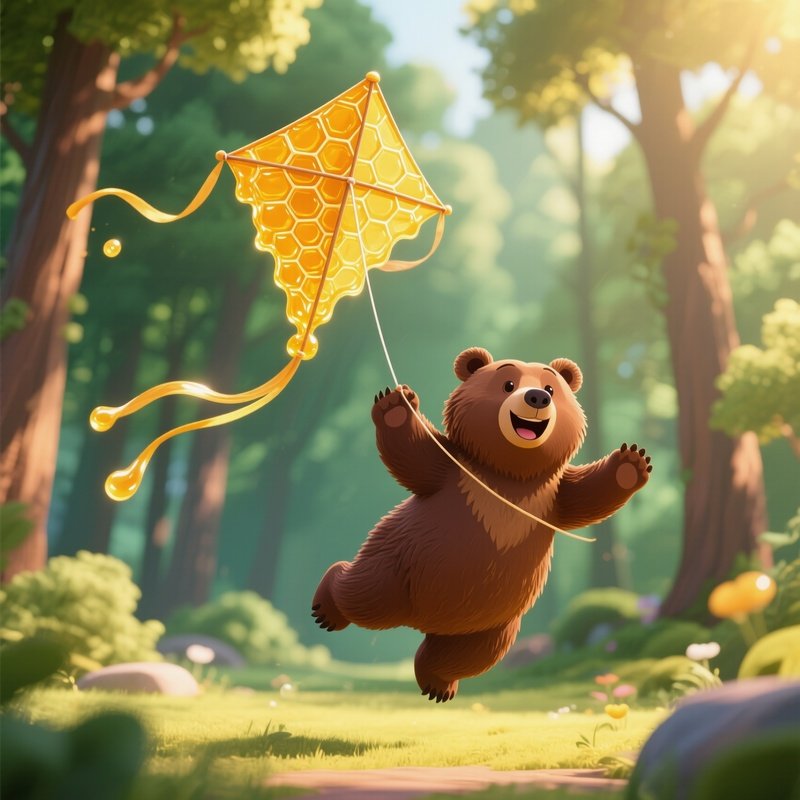 Bear Flying Honey Kite