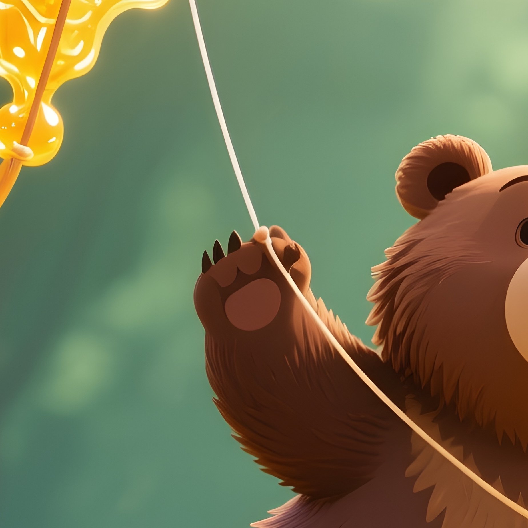Bear Flying Honey Kite - Full Resolution Quality Preview
