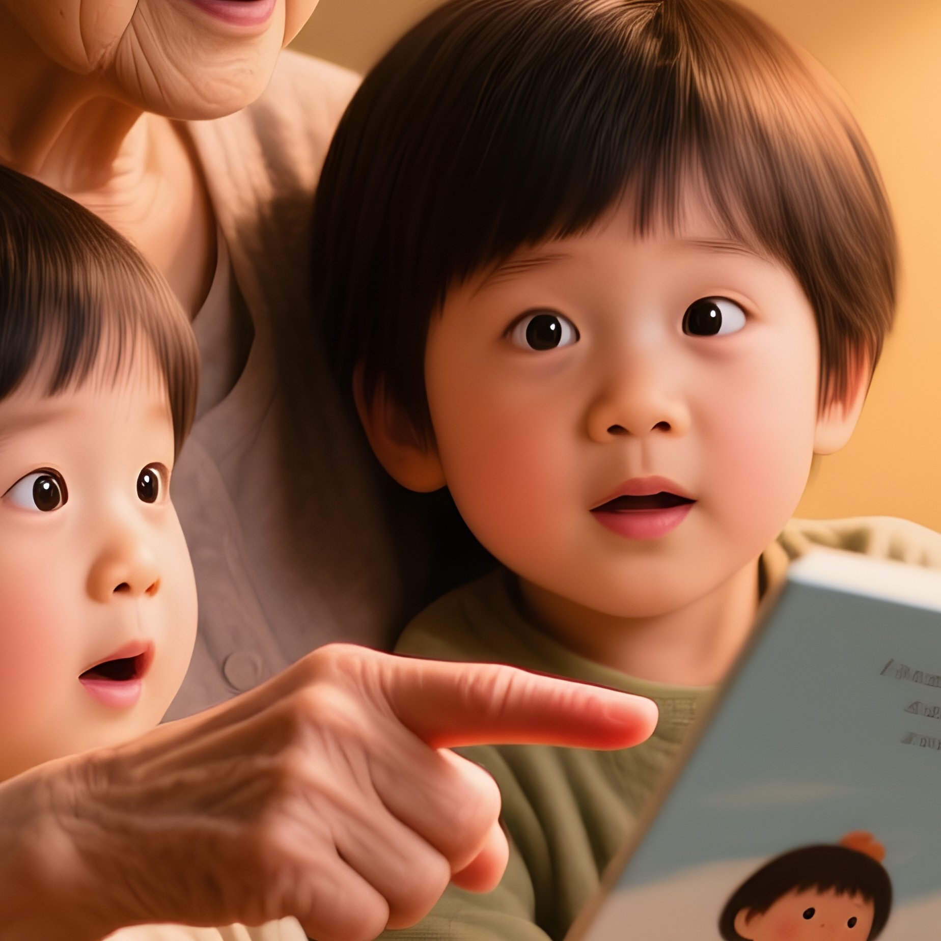 Bedtime Story Grandmother Rocking Chair - Full Resolution Quality Preview