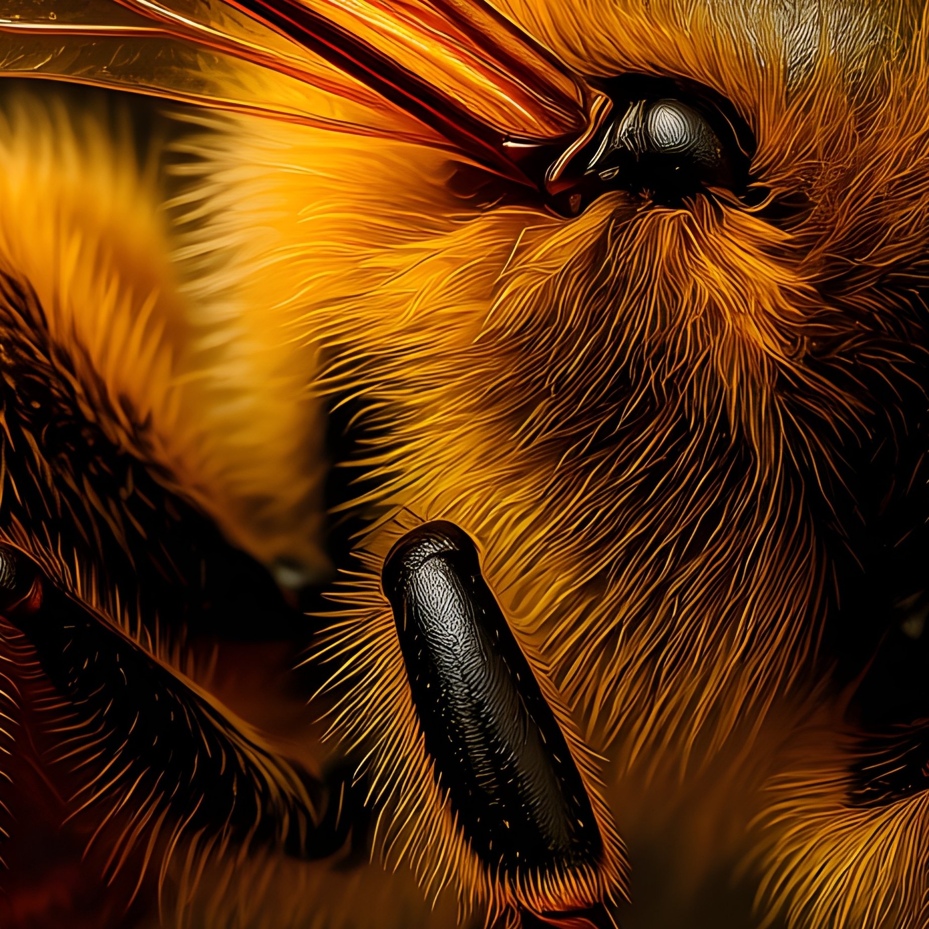 Bee Caucasian Bee Imagery - Full Resolution Quality Preview