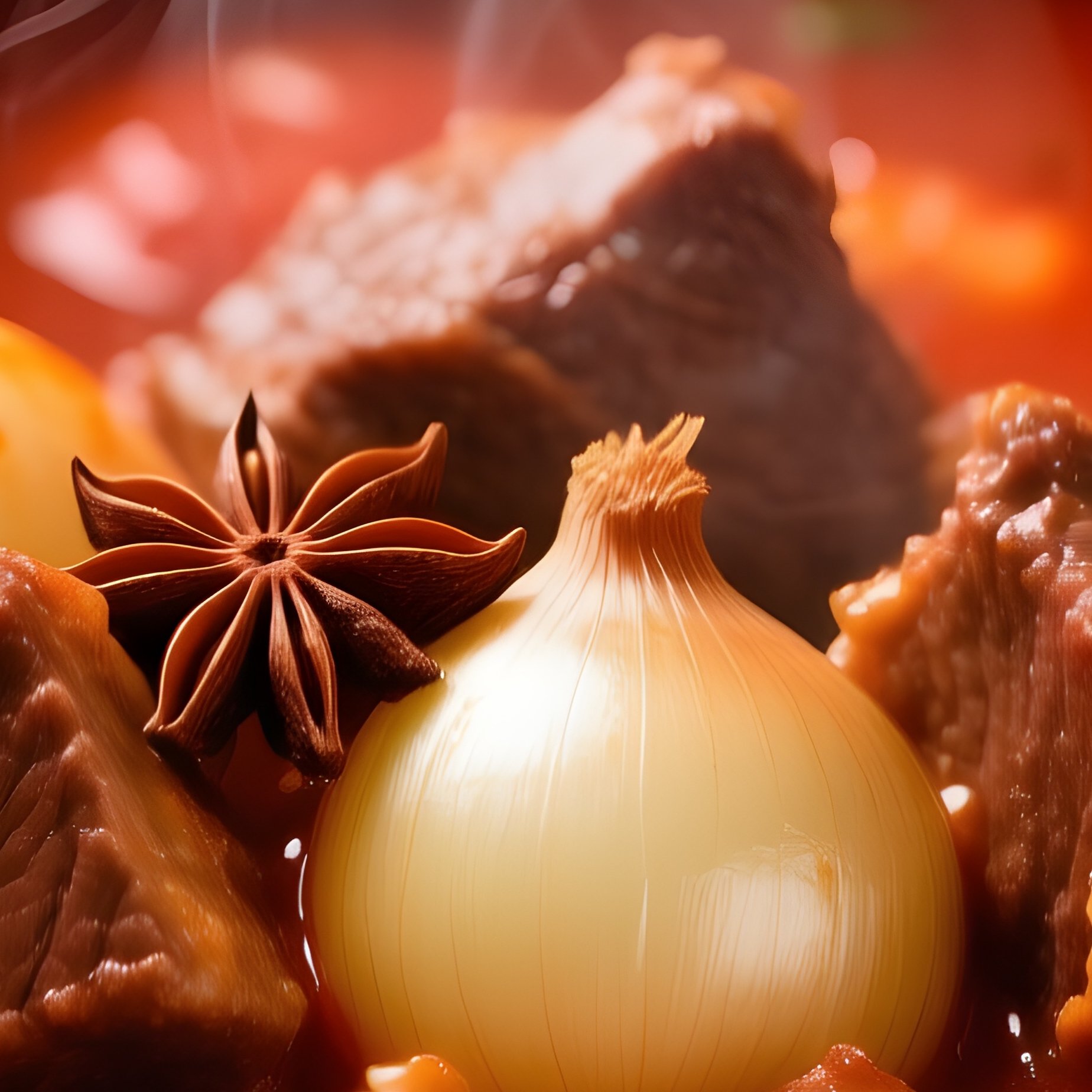 Beef Stifado Stew With Onions In Tomato Sauce - Full Resolution Quality Preview