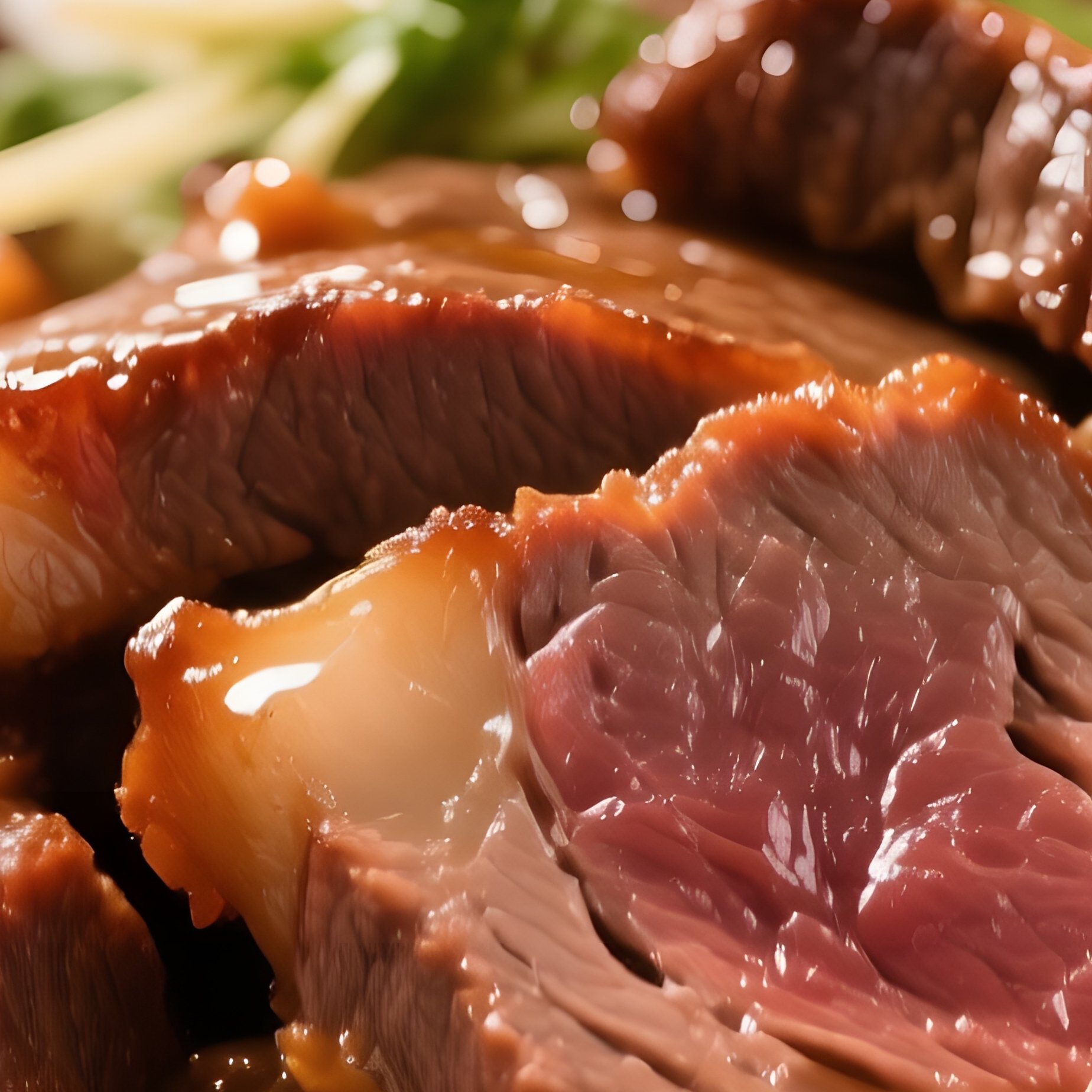 Beef Teriyaki Featuring Thinly Sliced Beef Cooked In Sweet Soy Based Sauce - Full Resolution Quality Preview