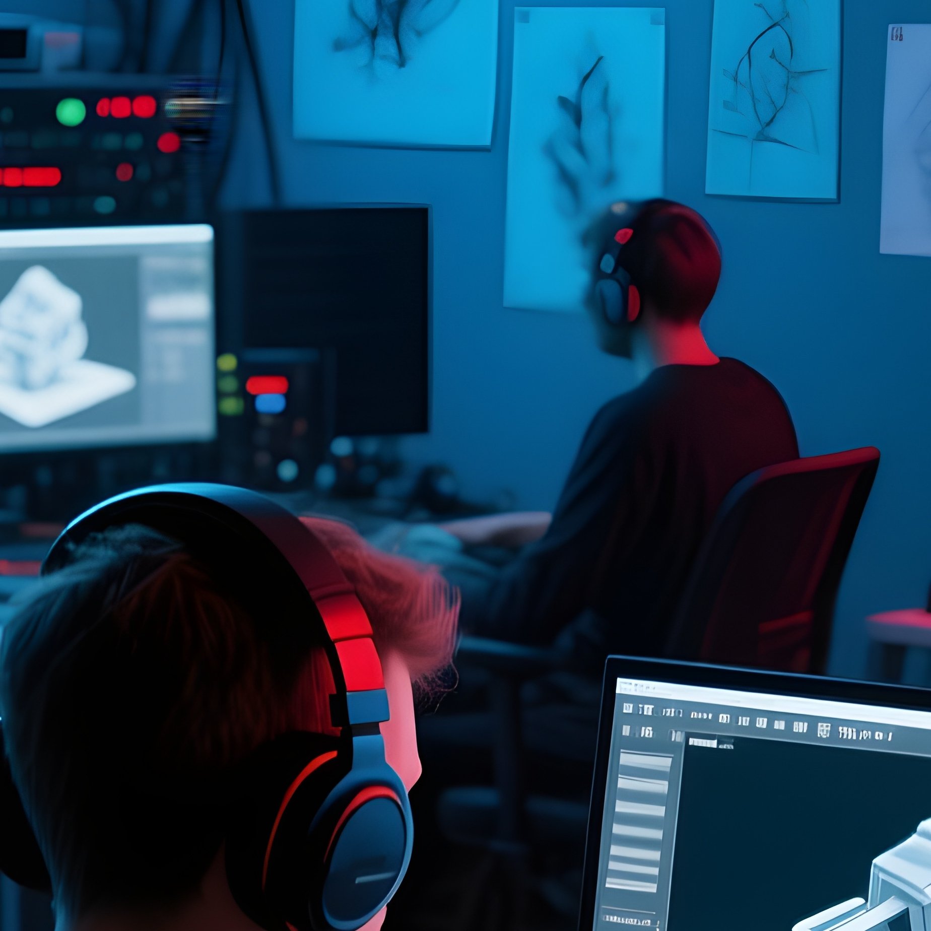 Behind The Scenes Digital Art Studio - Full Resolution Quality Preview