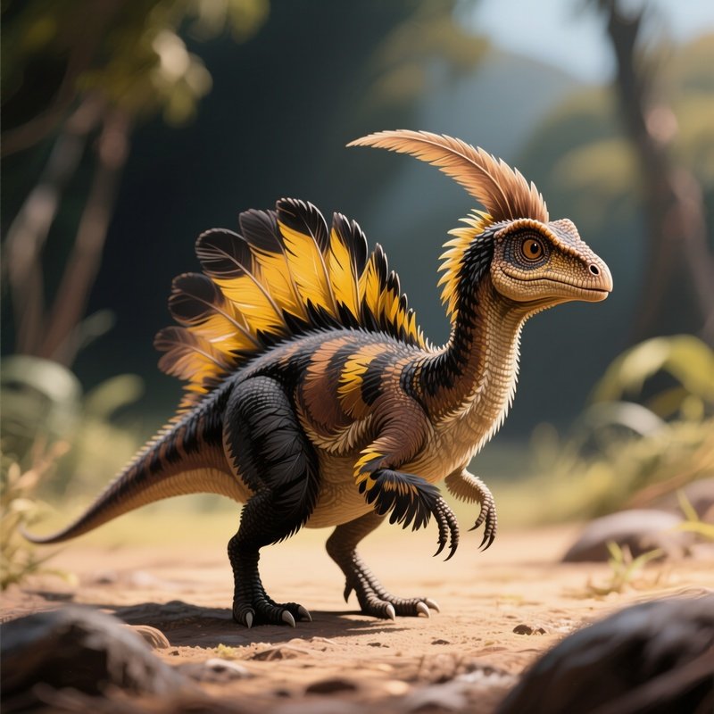 Beipiaosaurus Dinosaur Artwork